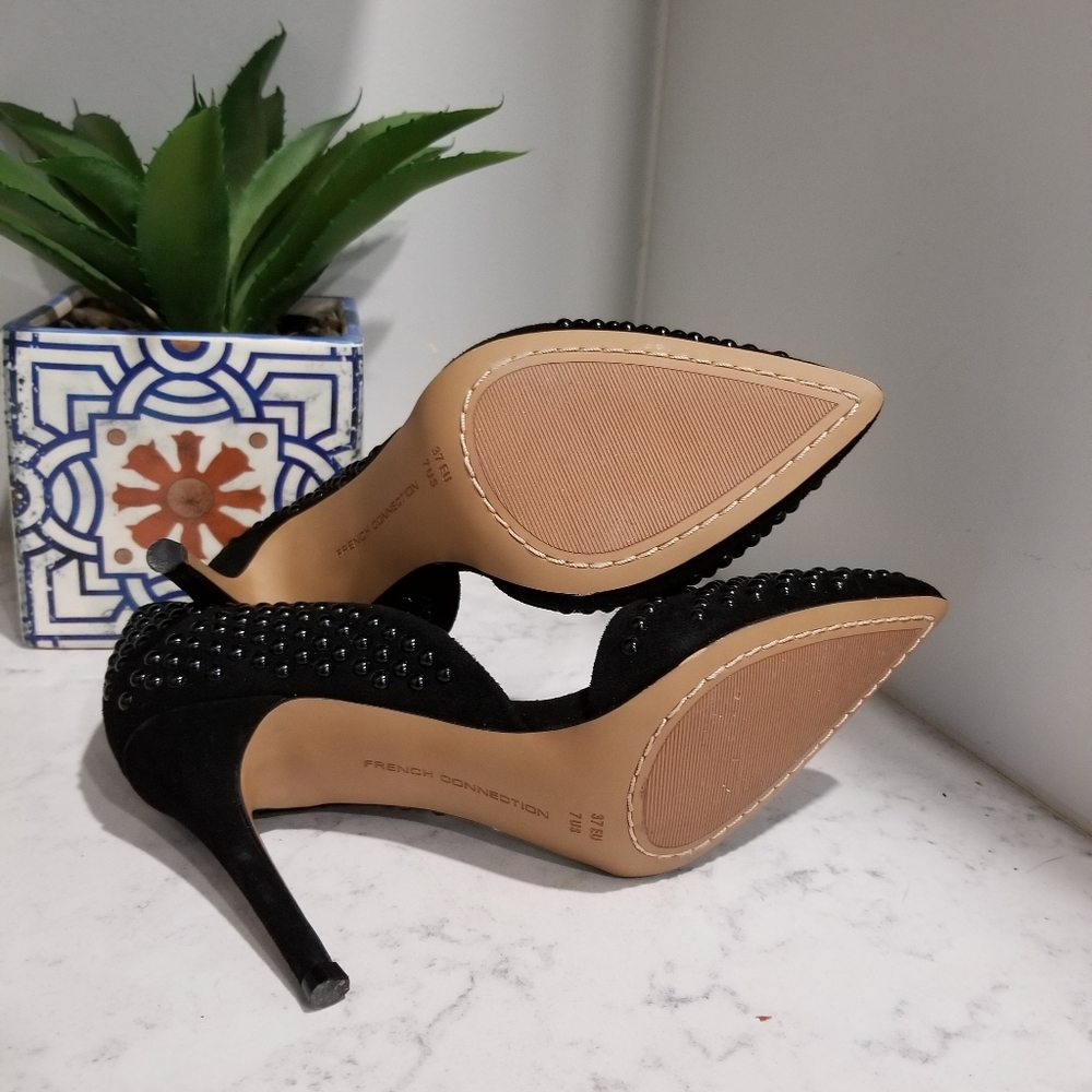 👠FRENCH CONNECTION BLACK HEELS - Picture 5 of 8